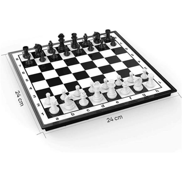 Chess Sets Travel Board Games: Magnetic Folding Chess Board with Instructions - Picture 4 of 6